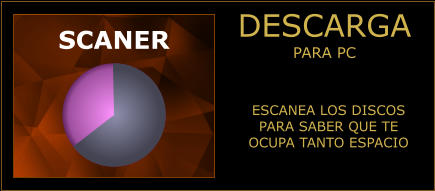DESCARGA PARA PC SCANER ESCANEA LOS DISCOS PARA SABER QUE TE OCUPA TANTO ESPACIO